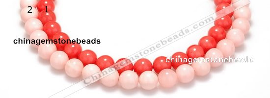 CSB11 16 inches 8mm round shell pearl beads Wholesale