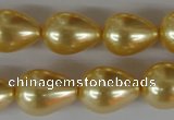 CSB113 15.5 inches 15*19mm teardrop shell pearl beads wholesale