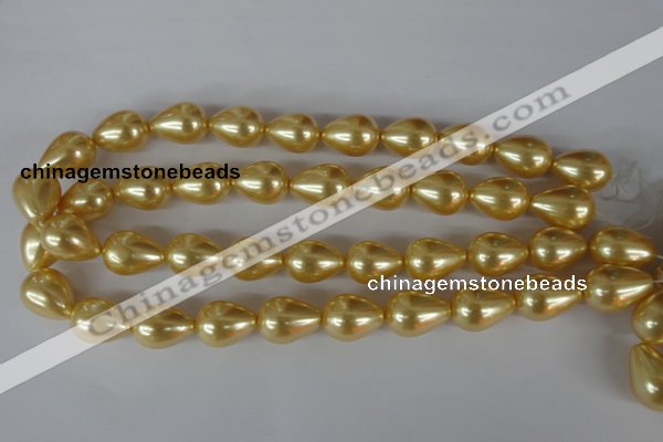 CSB113 15.5 inches 15*19mm teardrop shell pearl beads wholesale