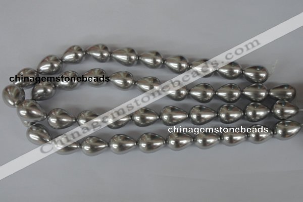 CSB115 15.5 inches 15*19mm teardrop shell pearl beads wholesale