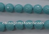CSB1175 15.5 inches 10mm faceted round shell pearl beads