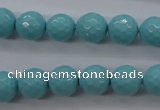 CSB1175 15.5 inches 10mm faceted round shell pearl beads