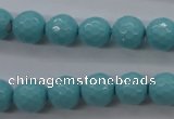 CSB1176 15.5 inches 12mm faceted round shell pearl beads