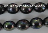 CSB124 15.5 inches 12*15mm rice shell pearl beads wholesale