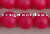 CSB1304 15.5 inches 12mm matte round shell pearl beads wholesale