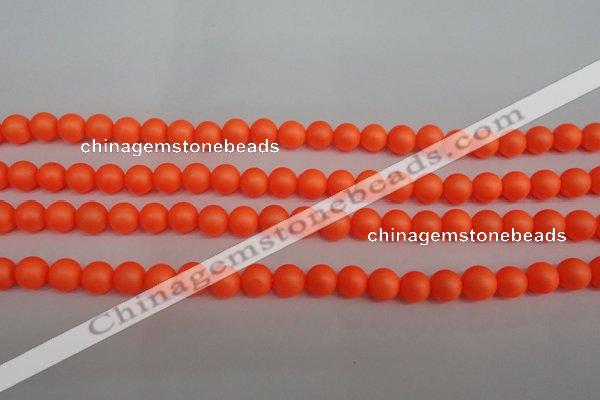 CSB1310 15.5 inches 4mm matte round shell pearl beads wholesale