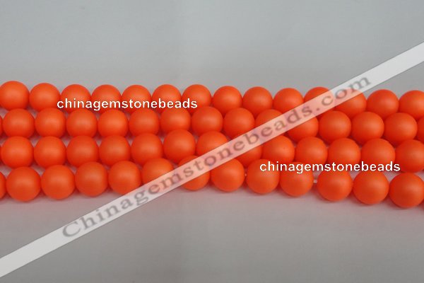 CSB1313 15.5 inches 10mm matte round shell pearl beads wholesale