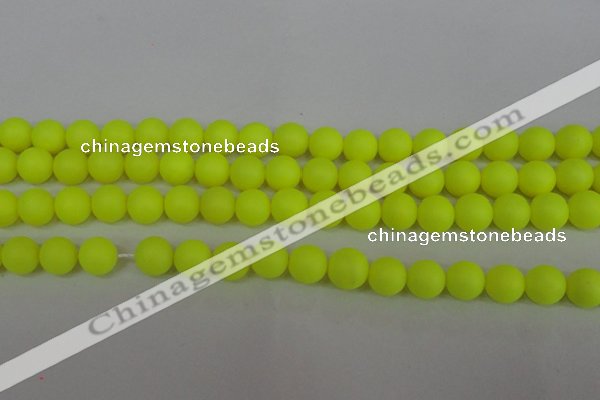 CSB1316 15.5 inches 6mm matte round shell pearl beads wholesale