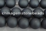 CSB1325 15.5 inches 4mm matte round shell pearl beads wholesale