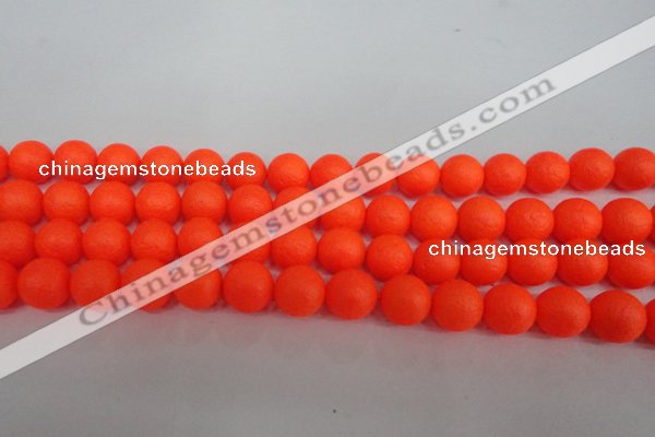 CSB1340 15.5 inches 4mm matte round shell pearl beads wholesale