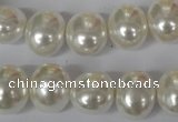 CSB135 15.5 inches 12*15mm – 13*16mm oval shell pearl beads