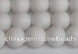 CSB1354 15.5 inches 12mm matte round shell pearl beads wholesale