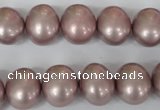 CSB138 15.5 inches 12*15mm – 13*16mm oval shell pearl beads