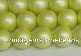 CSB1389 15.5 inches 12mm matte round shell pearl beads wholesale