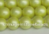 CSB1389 15.5 inches 12mm matte round shell pearl beads wholesale