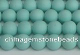 CSB1401 15.5 inches 6mm matte round shell pearl beads wholesale