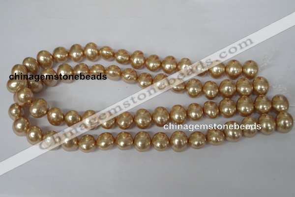 CSB142 15.5 inches 12*15mm – 13*16mm oval shell pearl beads