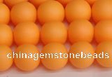 CSB1423 15.5 inches 10mm matte round shell pearl beads wholesale