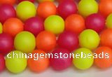 CSB1427 15.5 inches 8mm matte round shell pearl beads wholesale