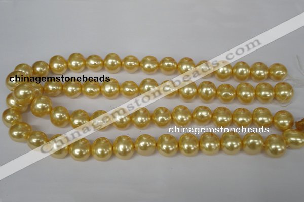 CSB143 15.5 inches 12*15mm – 13*16mm oval shell pearl beads