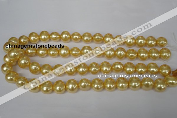 CSB143 15.5 inches 12*15mm – 13*16mm oval shell pearl beads