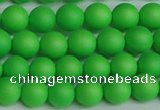 CSB1431 15.5 inches 6mm matte round shell pearl beads wholesale