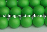 CSB1434 15.5 inches 12mm matte round shell pearl beads wholesale