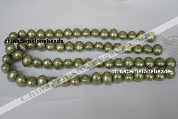 CSB144 15.5 inches 12*15mm – 13*16mm oval shell pearl beads