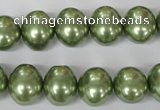 CSB145 15.5 inches 12*15mm – 13*16mm oval shell pearl beads