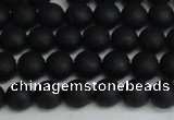 CSB1456 15.5 inches 6mm matte round shell pearl beads wholesale