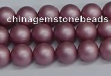 CSB1641 15.5 inches 6mm round matte shell pearl beads wholesale