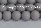 CSB1681 15.5 inches 6mm round matte shell pearl beads wholesale