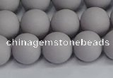 CSB1683 15.5 inches 10mm round matte shell pearl beads wholesale