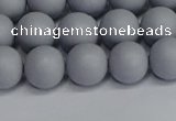 CSB1692 15.5 inches 8mm round matte shell pearl beads wholesale