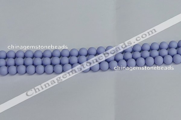 CSB1701 15.5 inches 6mm round matte shell pearl beads wholesale