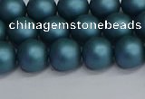 CSB1732 15.5 inches 8mm round matte shell pearl beads wholesale