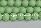 CSB1741 15.5 inches 6mm round matte shell pearl beads wholesale