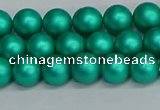 CSB1751 15.5 inches 6mm round matte shell pearl beads wholesale