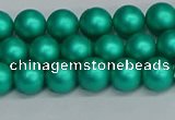 CSB1751 15.5 inches 6mm round matte shell pearl beads wholesale