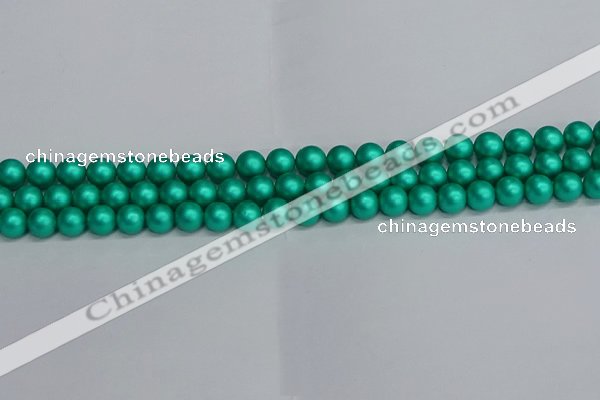 CSB1751 15.5 inches 6mm round matte shell pearl beads wholesale