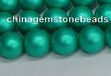 CSB1753 15.5 inches 10mm round matte shell pearl beads wholesale