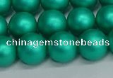 CSB1754 15.5 inches 12mm round matte shell pearl beads wholesale