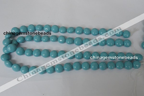 CSB183 15.5 inches 12mm flat round shell pearl beads wholesale