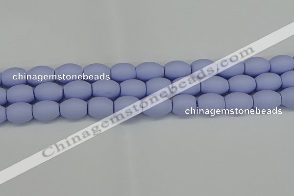 CSB2102 15.5 inches 10*14mm rice matte shell pearl beads