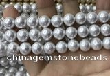 CSB2112 15.5 inches 12mm ball shell pearl beads wholesale