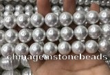 CSB2114 15.5 inches 16mm ball shell pearl beads wholesale