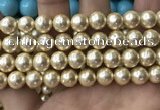 CSB2119 15.5 inches 14mm ball shell pearl beads wholesale