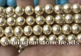 CSB2120 15.5 inches 16mm ball shell pearl beads wholesale