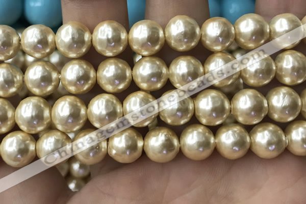 CSB2120 15.5 inches 16mm ball shell pearl beads wholesale