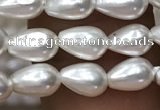 CSB2123 15.5 inches 4*7mm teardrop shell pearl beads wholesale